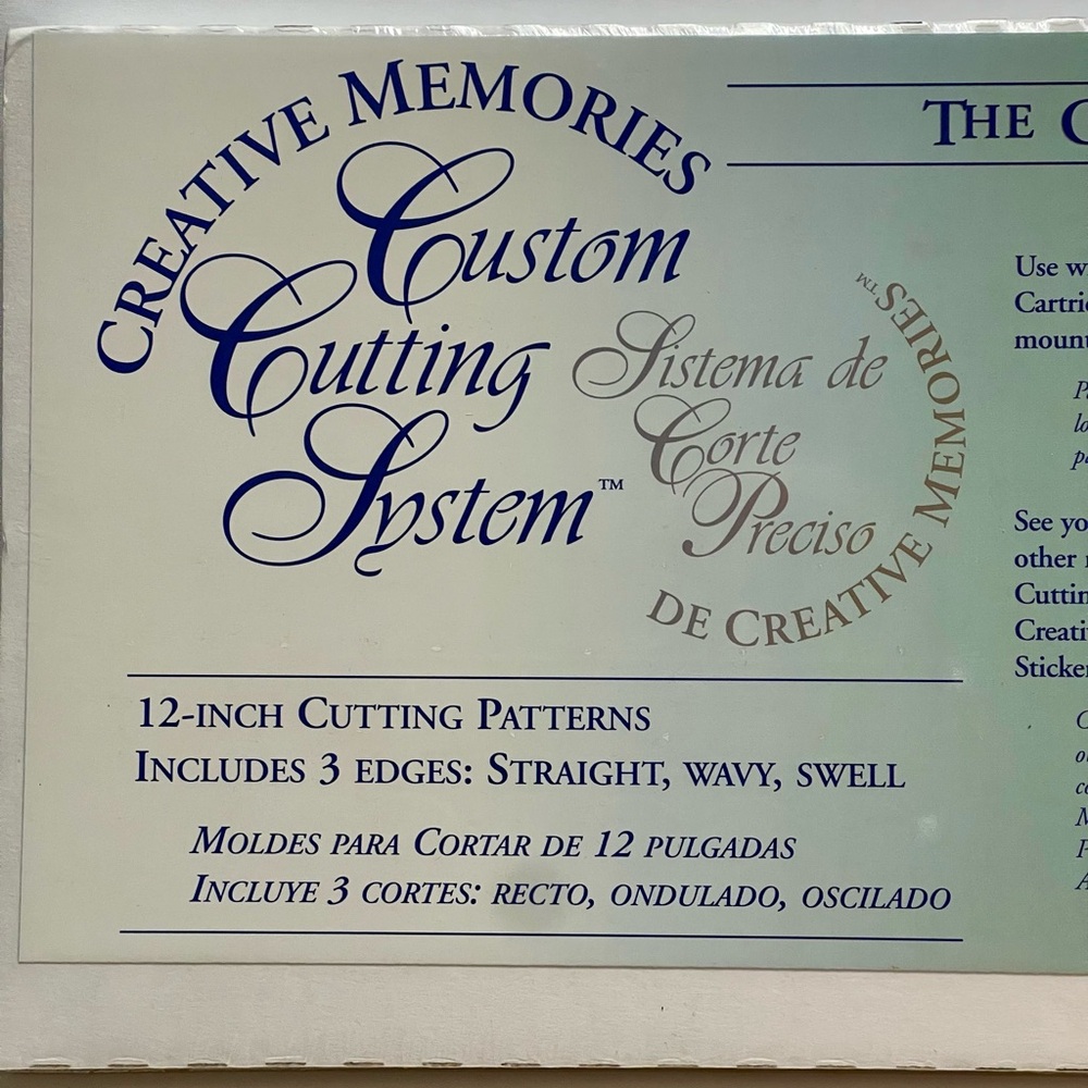 Creative Memories Custom Cutting System NWT